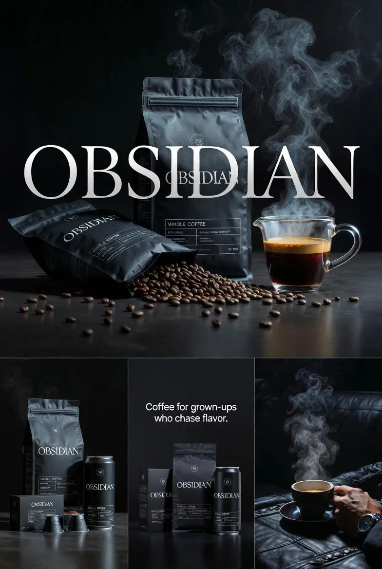 Cinematic and Photorealistic Coffee in Studio Setting