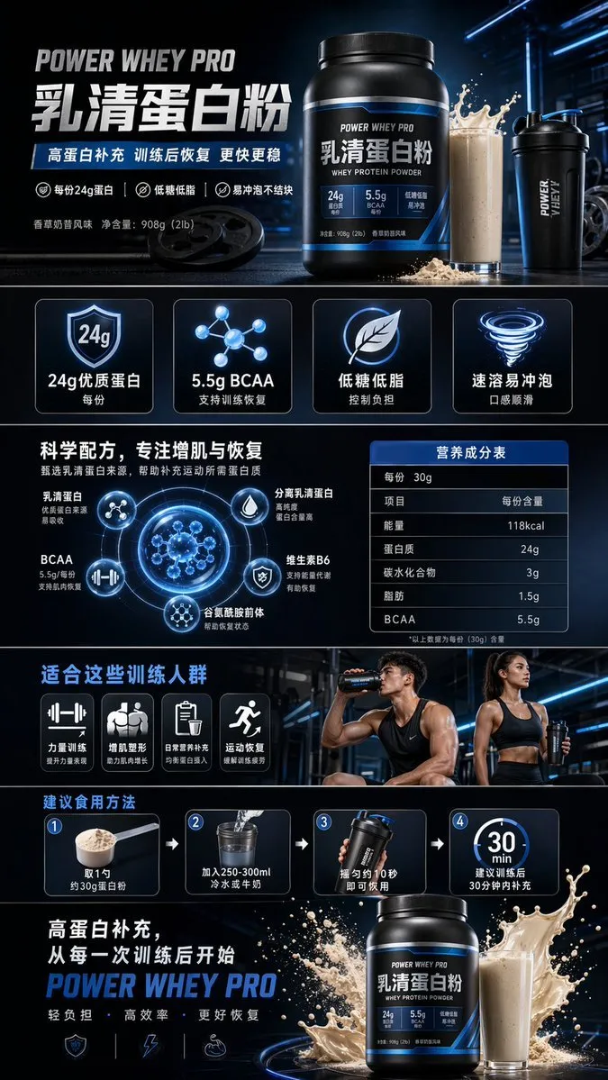 Fitness Protein Powder Product Showcase