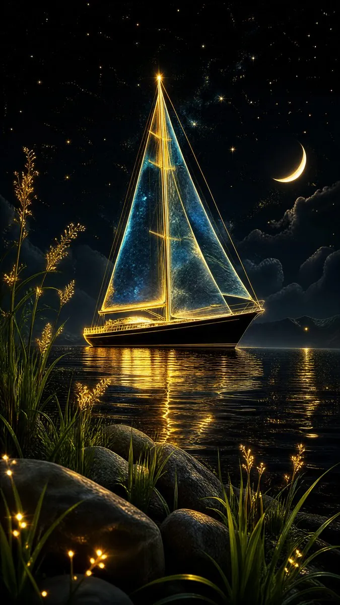 Neon-Lit and Dark Themed Jewelry Against Sky