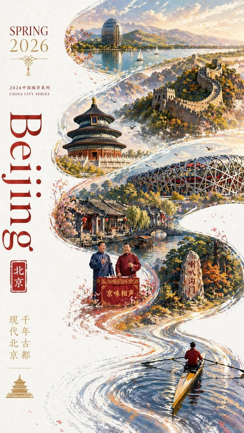 Stunning Beijing Silk Dance City Poster