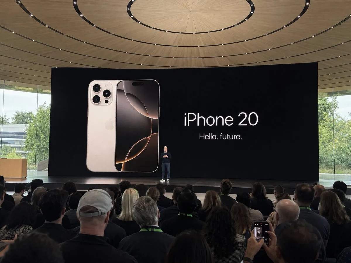 Candid Tim Cook Apple Keynote iPhone Photo