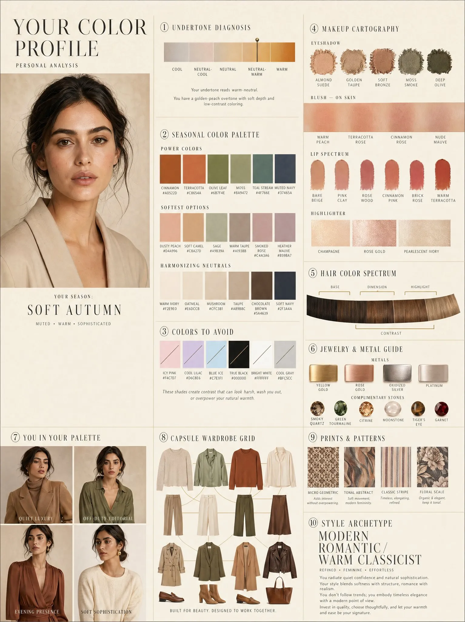 Luxury Personal Color Profile Editorial