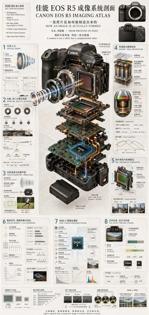 Canon EOS R5 Imaging System Cutaway