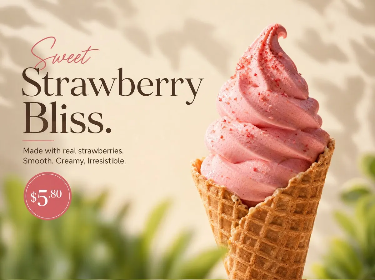 AI-Generated Soft Toned and Elegant Dessert
