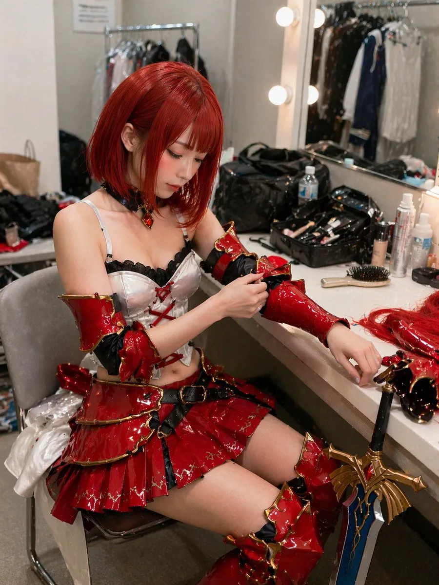 Cosplay Backstage Dressing Room Portrait