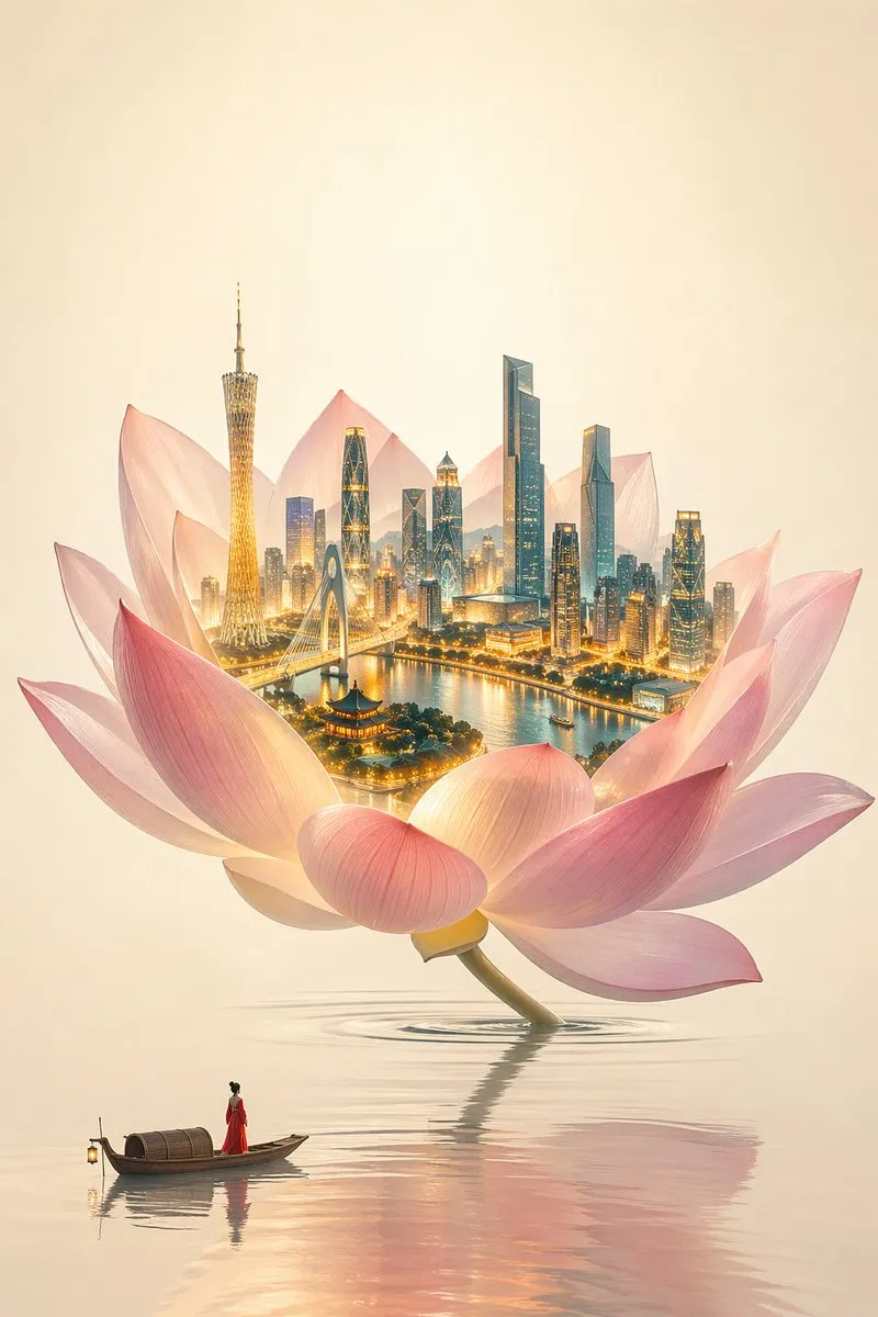 Creative New Chinese Minimalist Floral Design