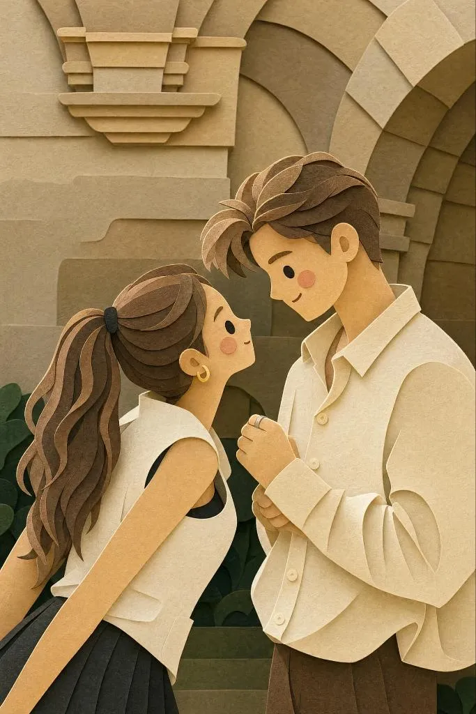 Whimsical Layered Paper-Cut Diorama Art