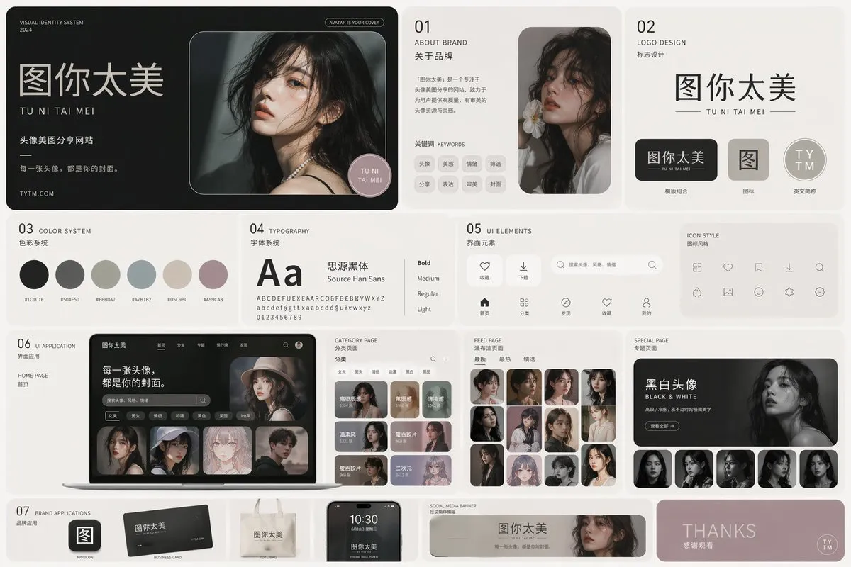 Minimalist VI System Brand Identity
