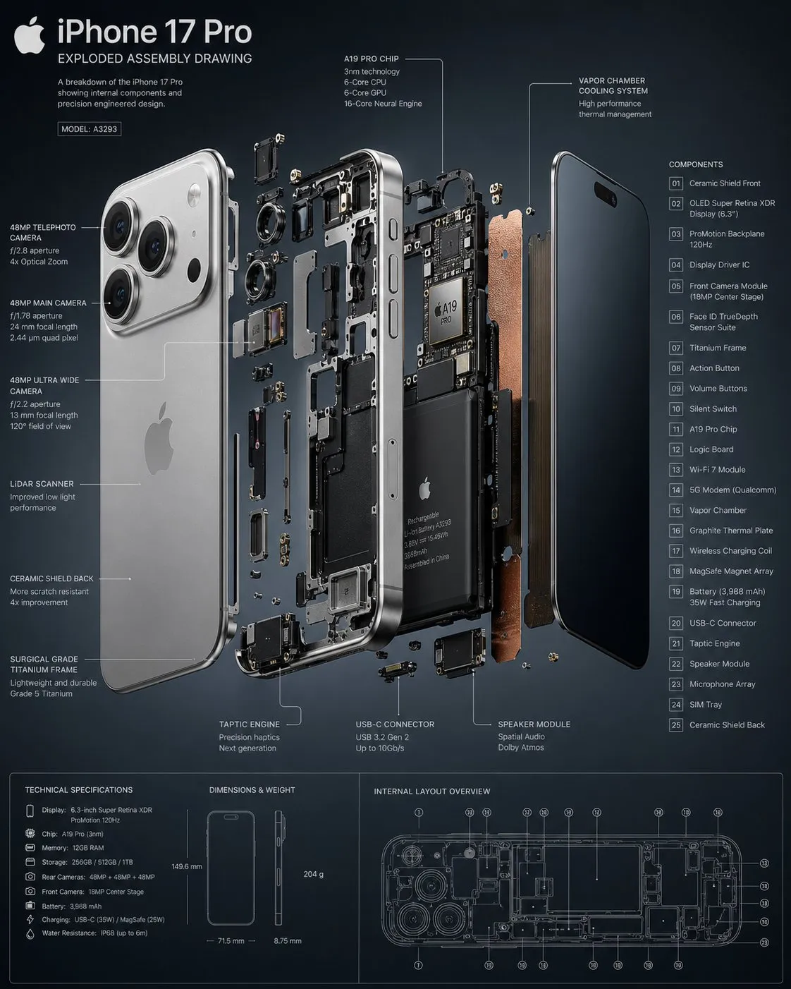 Detailed 3D Exploded Assembly Diagram
