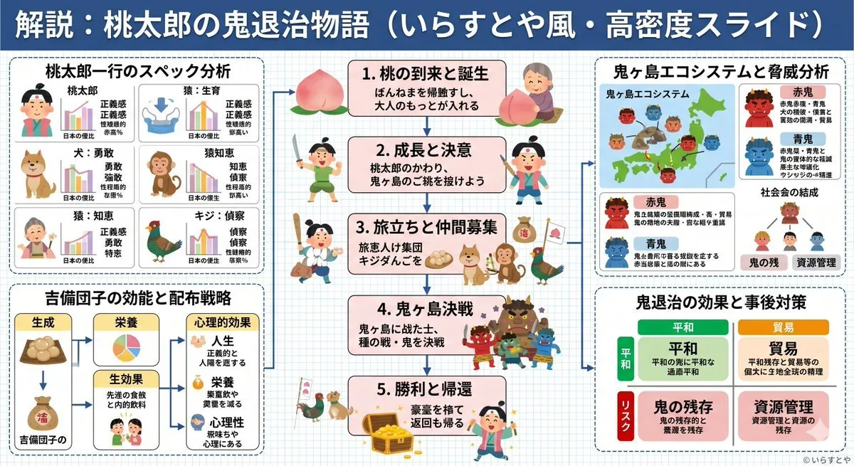 Charming Illustrated Infographic Slide