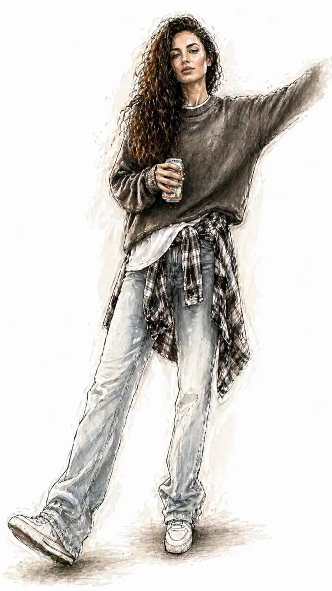 Footwear - Watercolor and Illustrated Style