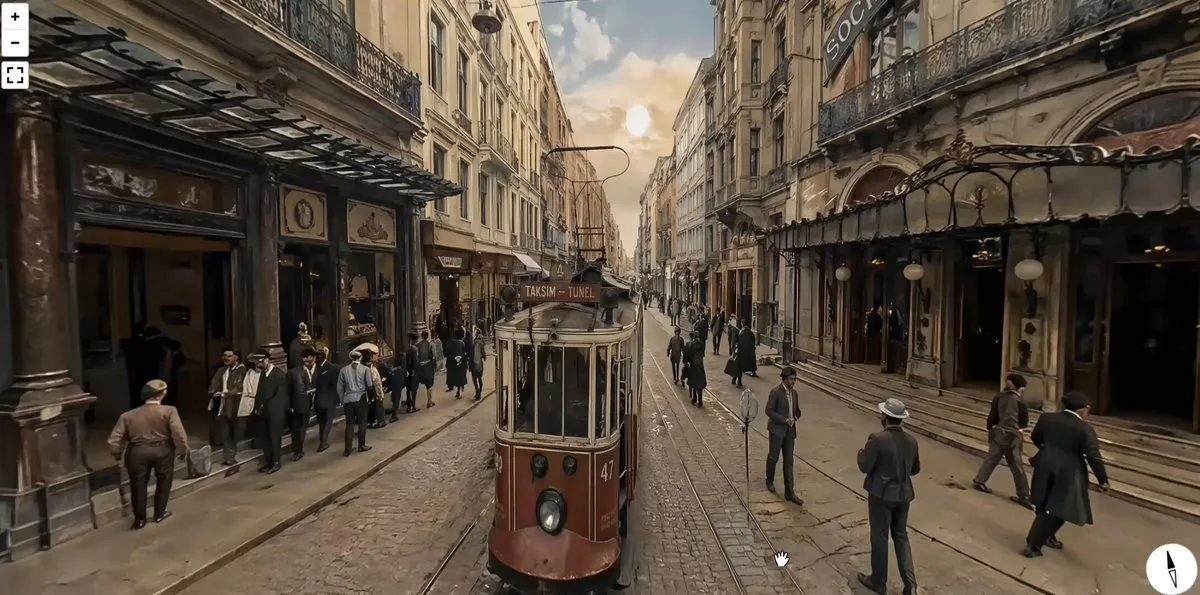 AI-Generated Poster Cityscape on Street