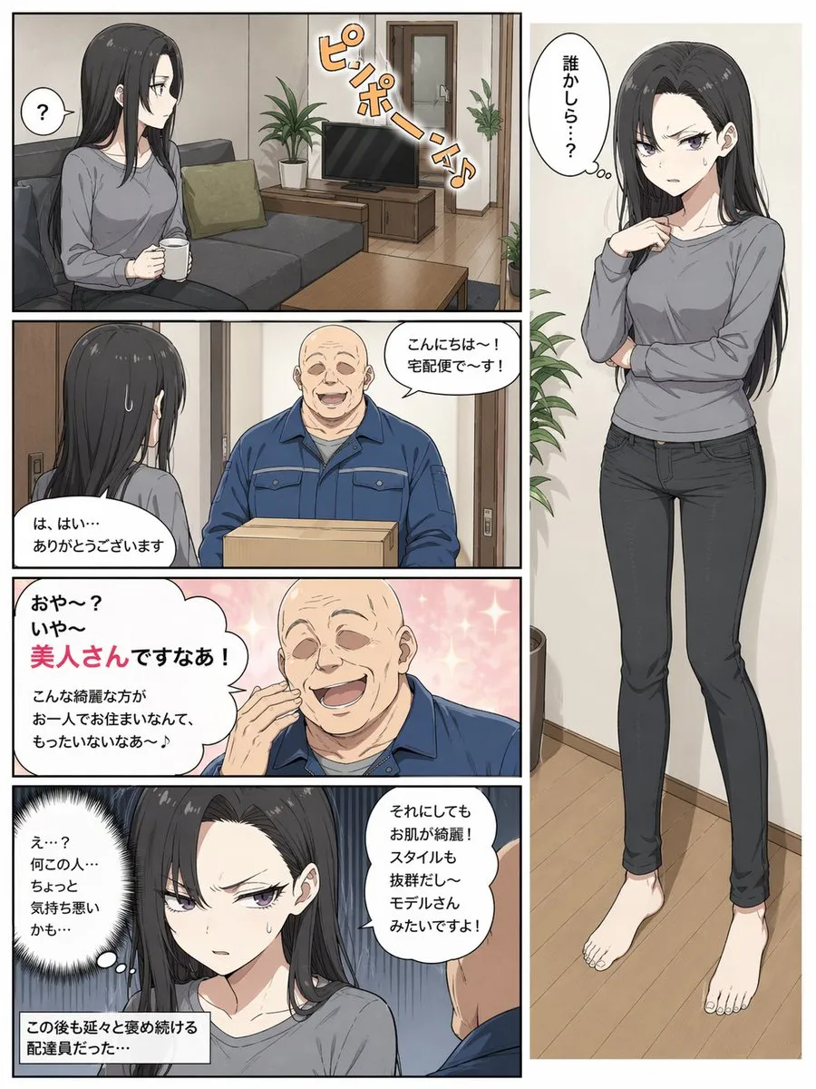 Suspenseful Manga Delivery Man Page