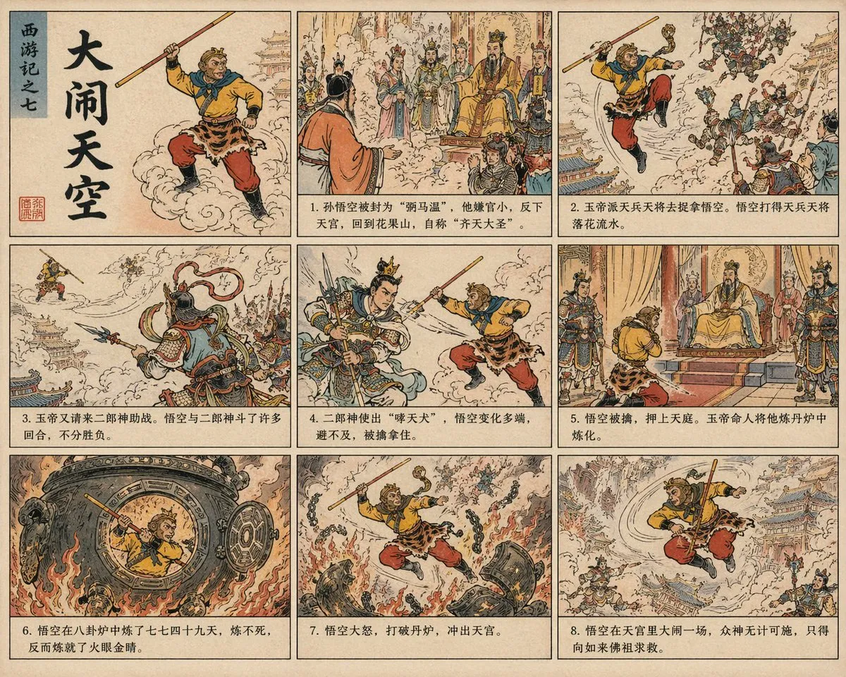 AI-Generated Poster Journey to the West
