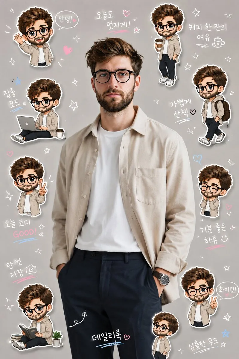 Photorealistic and Illustrated Portrait Design