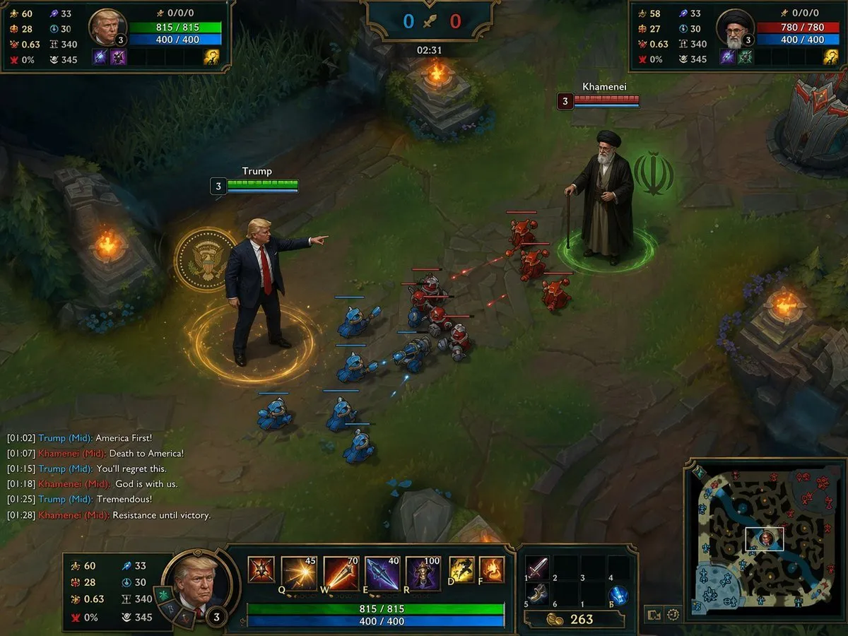 Trump vs Khamenei League of Legends Screenshot
