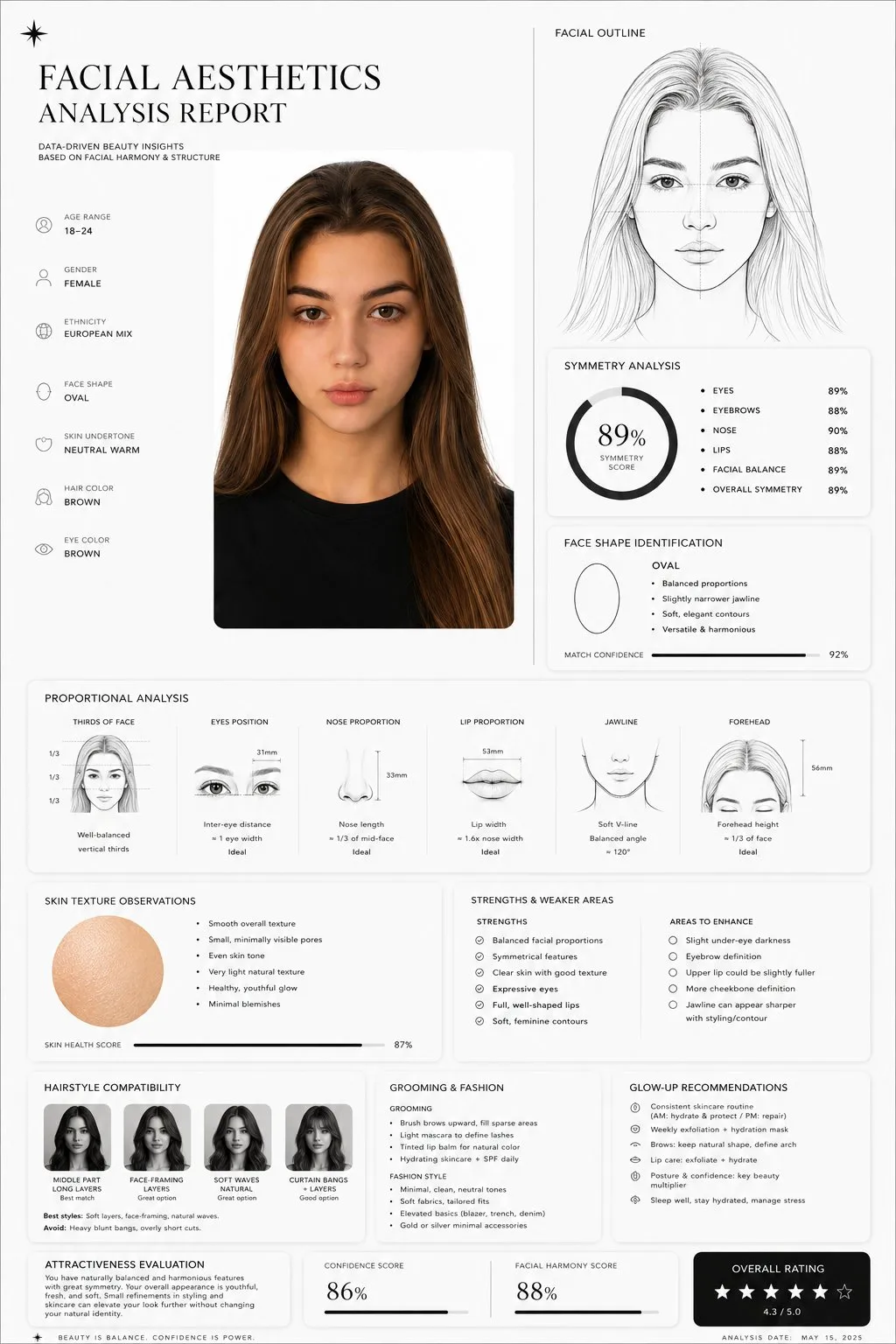 Premium Facial Aesthetics Analysis Report