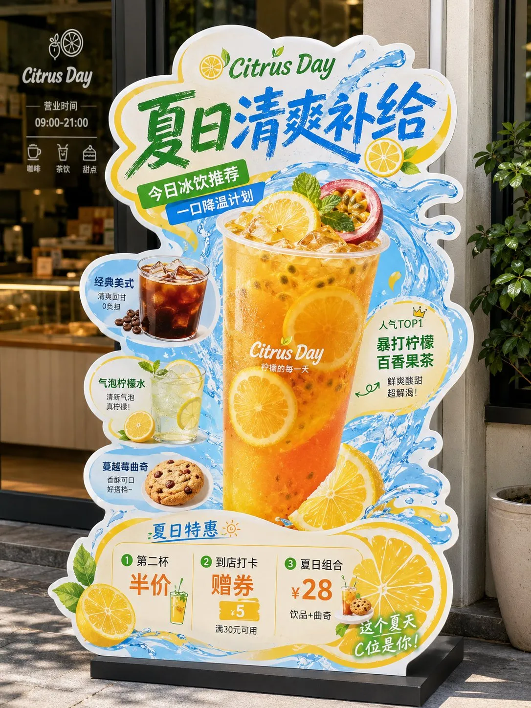 Appetizing Restaurant Pop-Up Stand Design