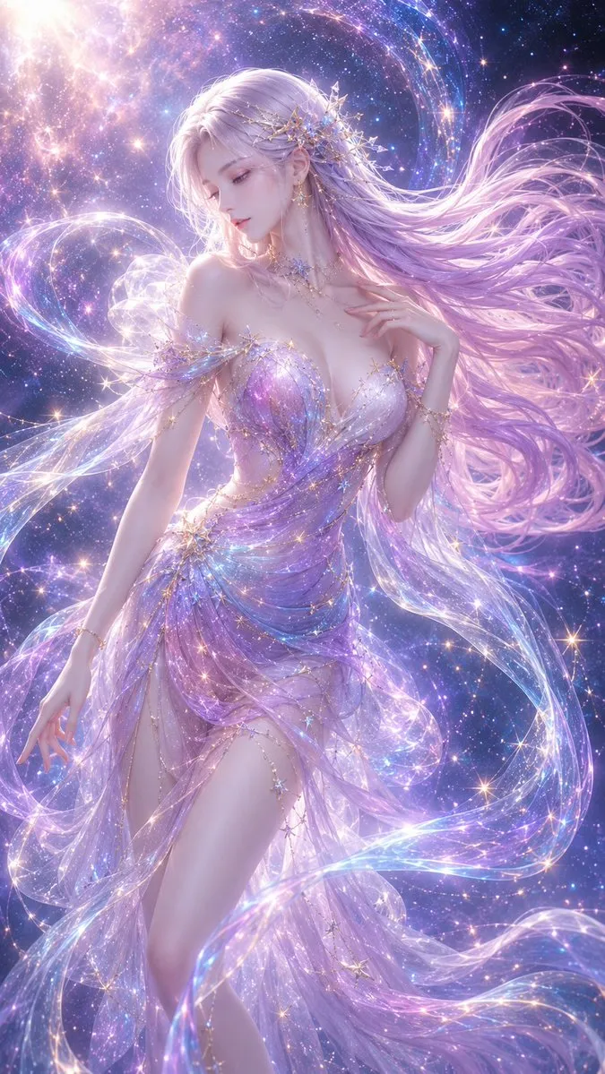 AI-Generated Cinematic and Illustrated Dress