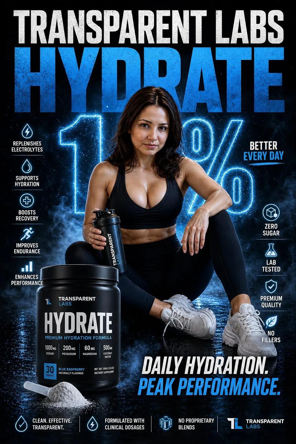 Bold Fitness Supplement Campaign Poster