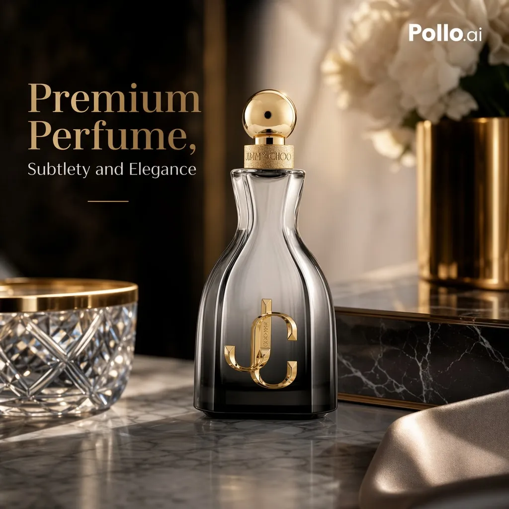 Cinematic and Dark Themed Fragrance in Studio Setting
