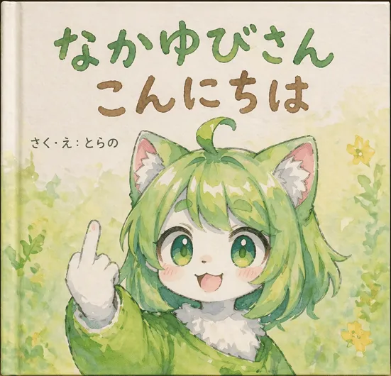 Cute Kemonomimi Picture Book Cover