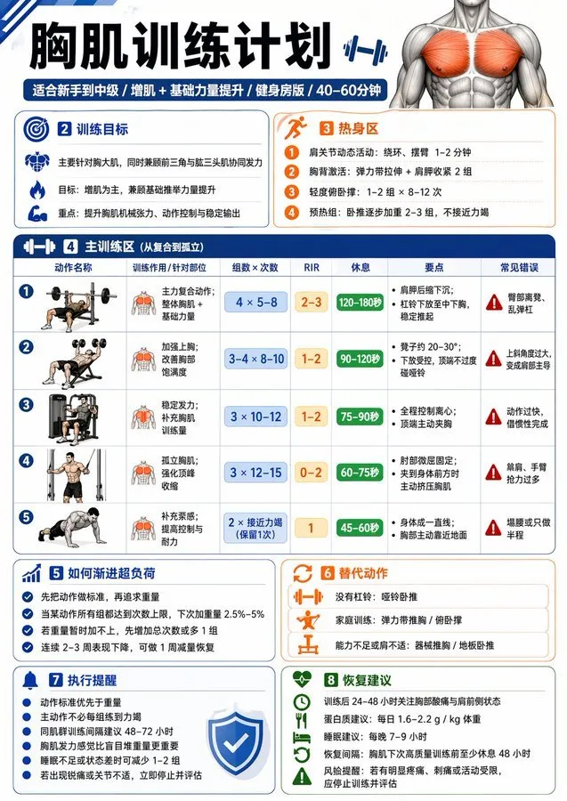Professional Fitness Training Infographic