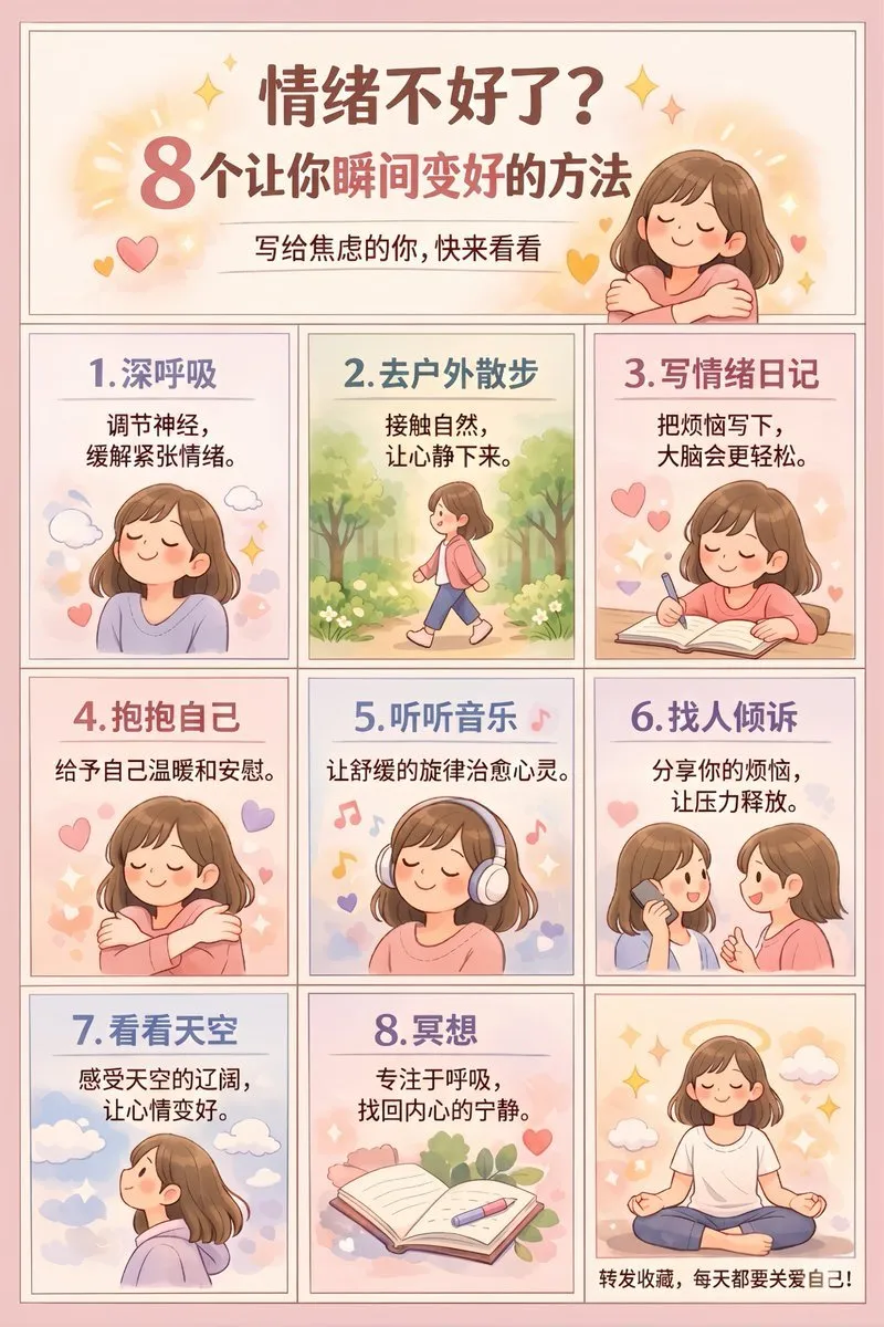 Cozy Cute Daily Routine Infographic
