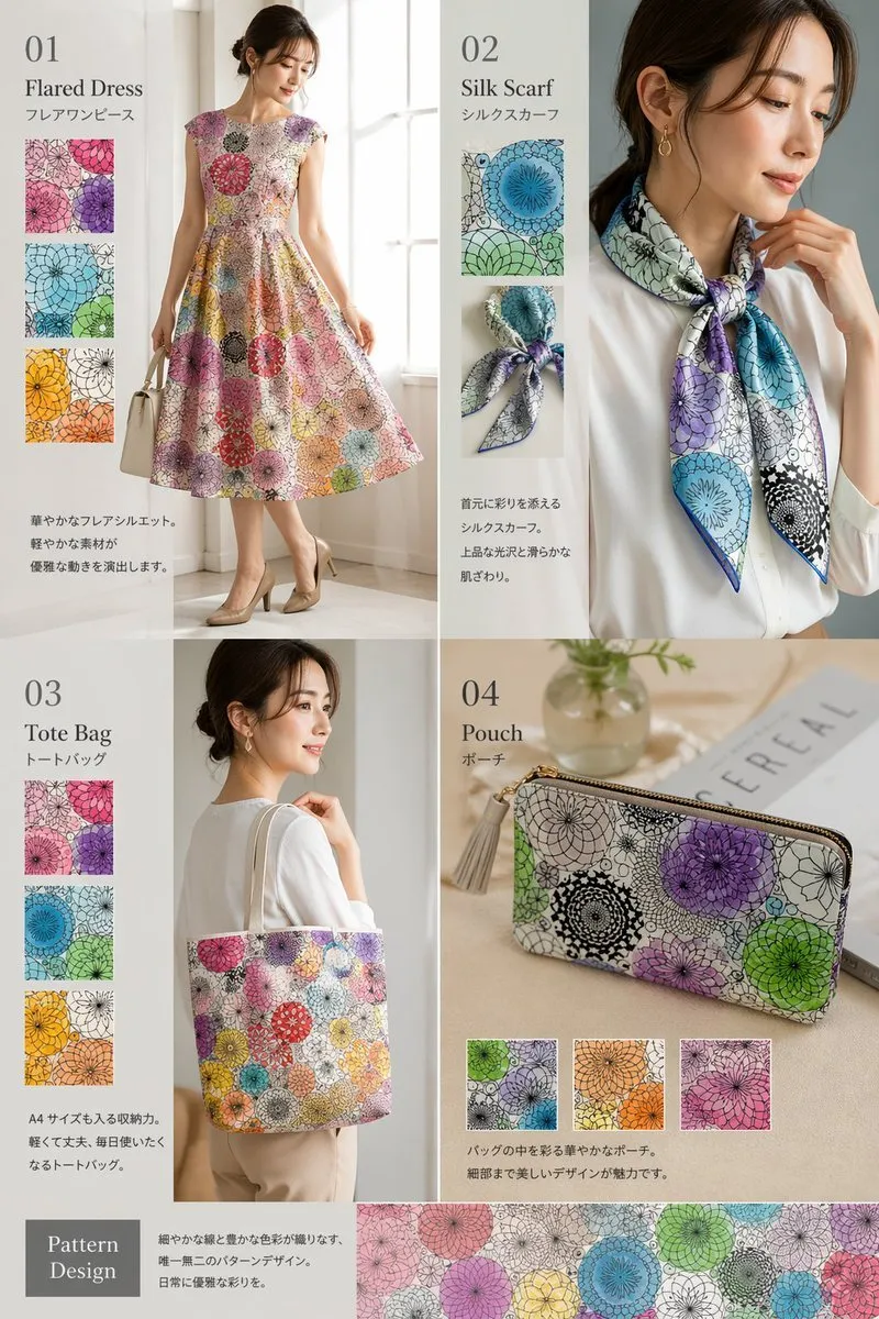 Elegant Floral Fashion Collection Catalog