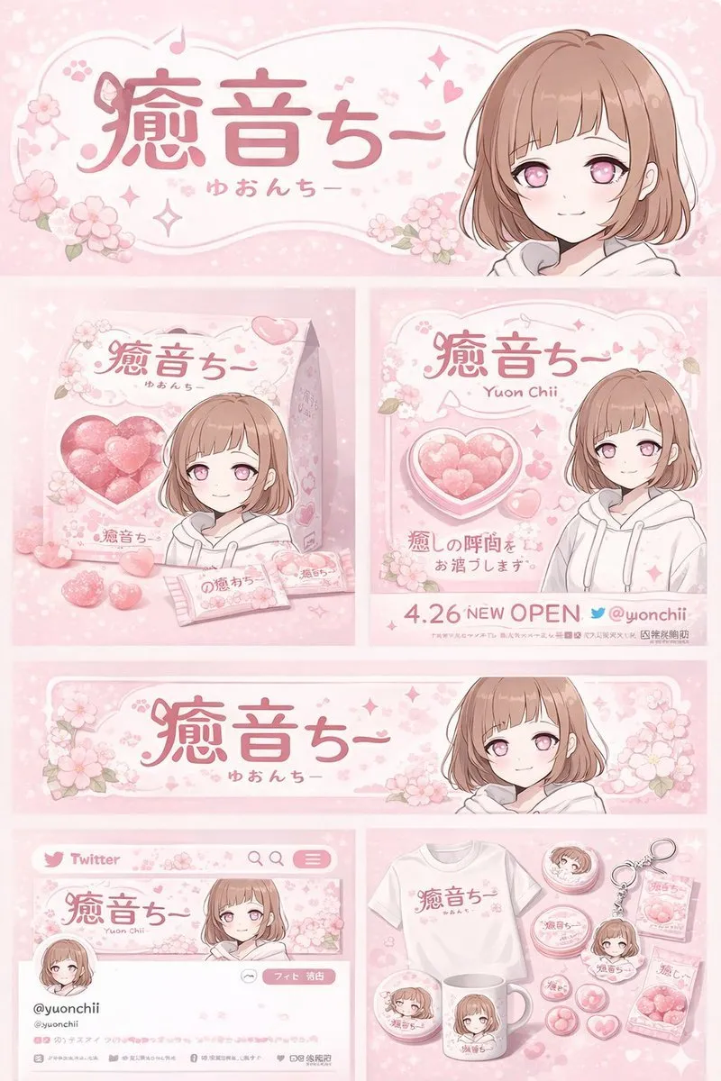 Cherry Blossom Character Brand & Merch