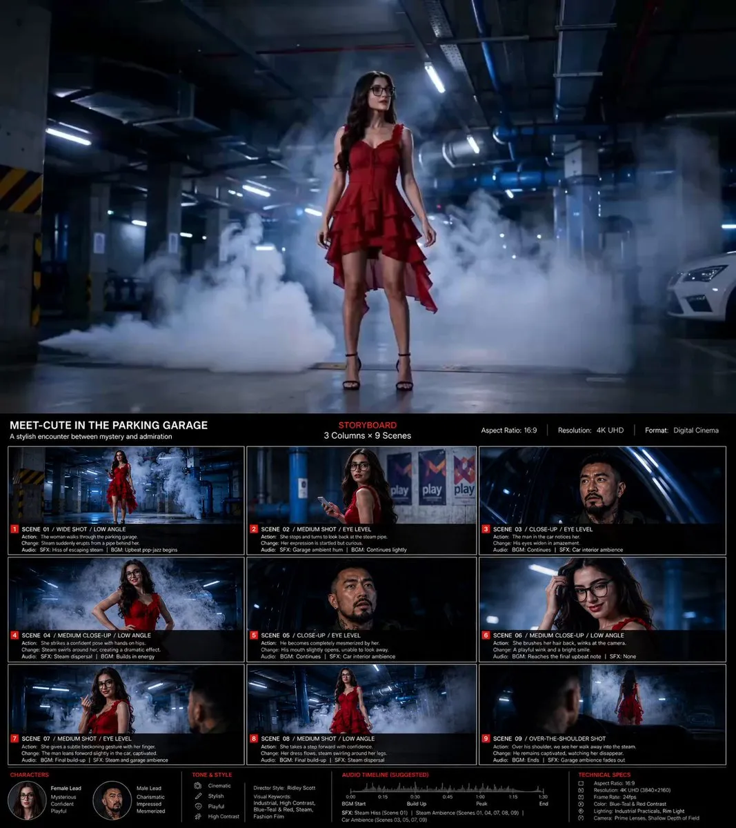 AI-Generated Cinematic and Storyboard Camera