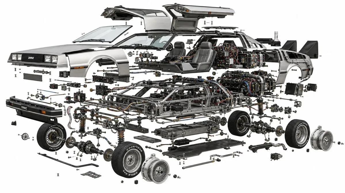 AI-Generated UI Automotive on White Background