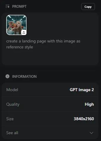 AI-Generated Landing Page Create a landing page