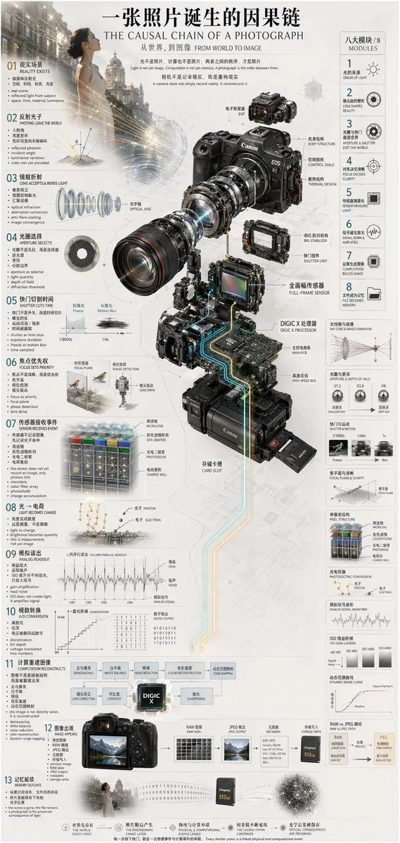 How a Photograph is Born Infographic
