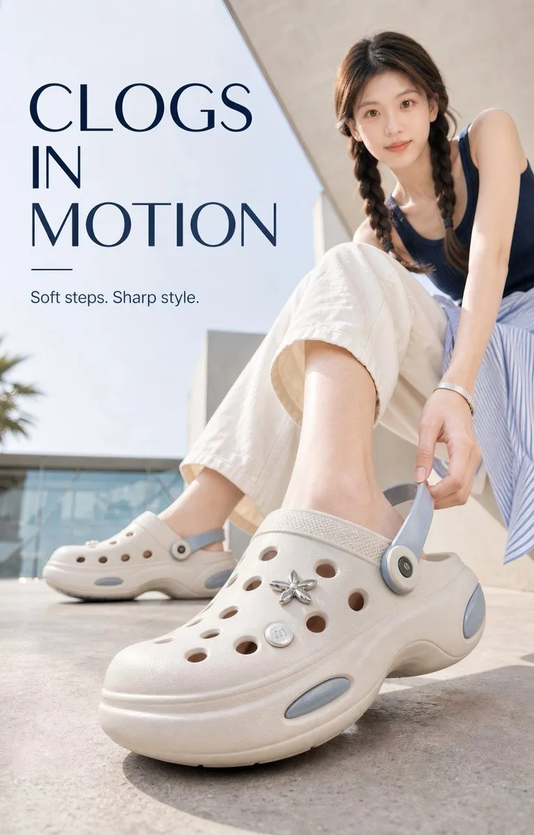 Soft Toned and Premium Footwear in Urban Setting