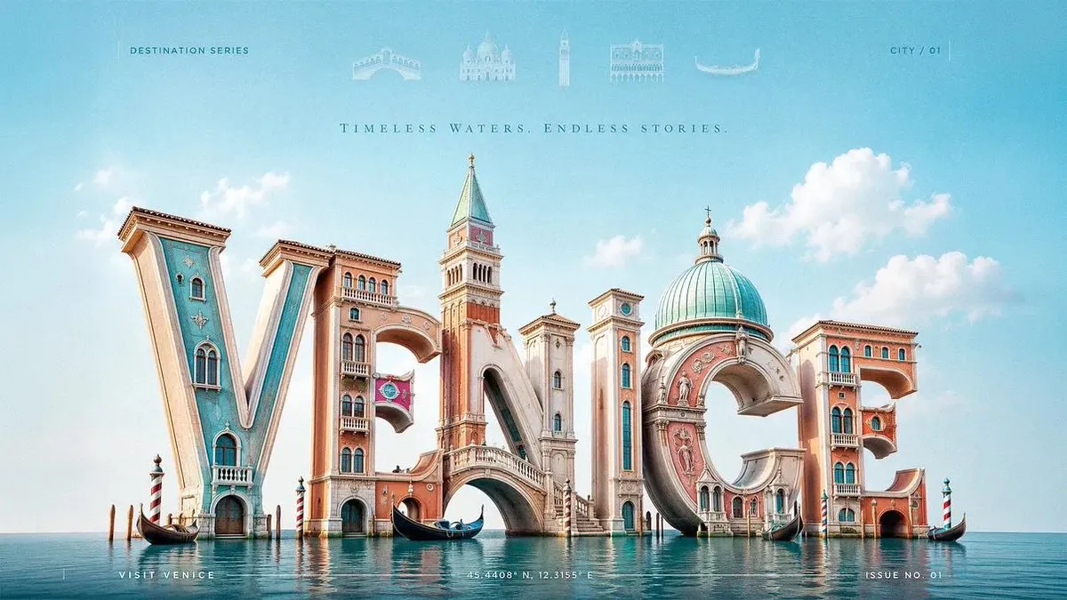 Cinematic and Flat Design Skincare in Urban Setting