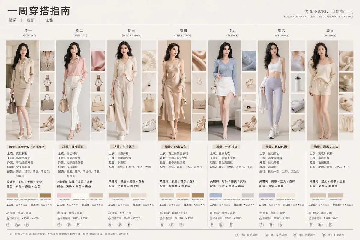 7-Day Fashion Outfit Style Guide