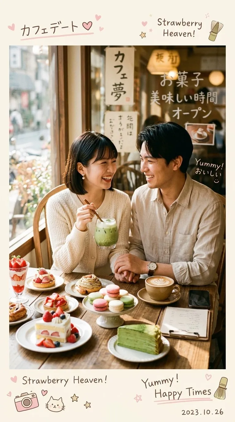 Dreamy Japanese-Korean Cafe Couple Photography