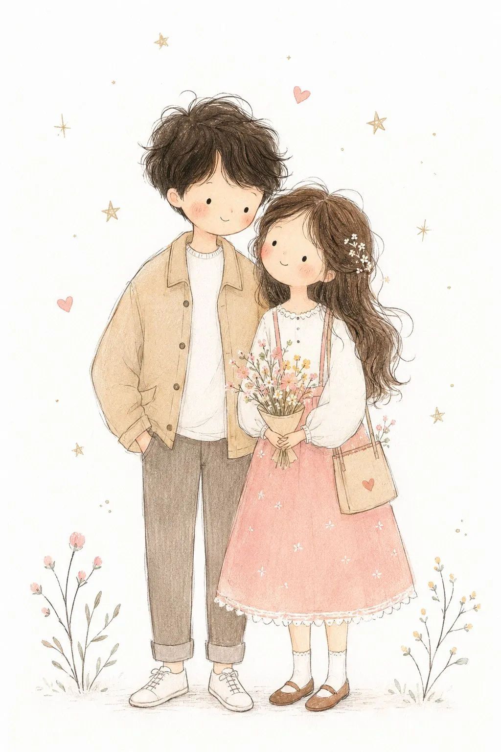 Whimsical Minimalist Storybook Illustration