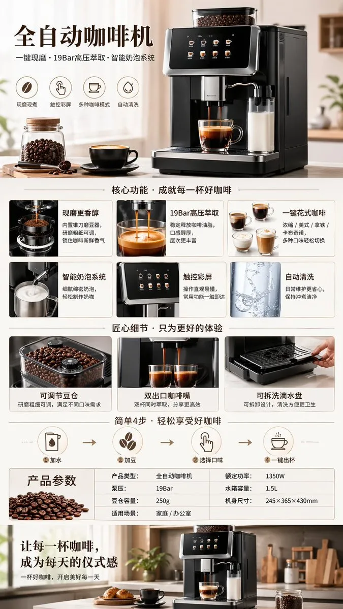 Premium Coffee Machine Product Display