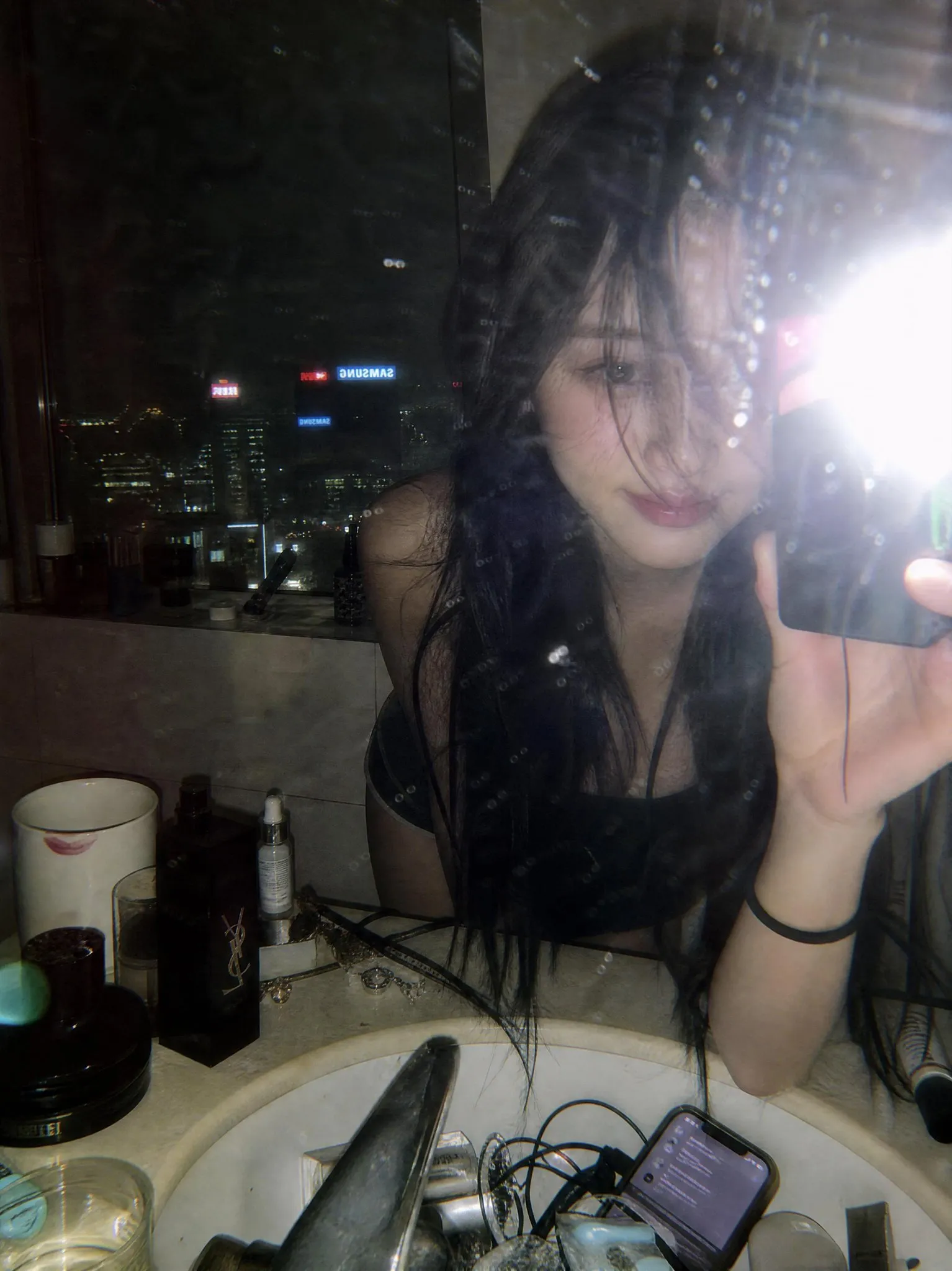 Edgy Y2K Mirror Selfie Nightlife Photo