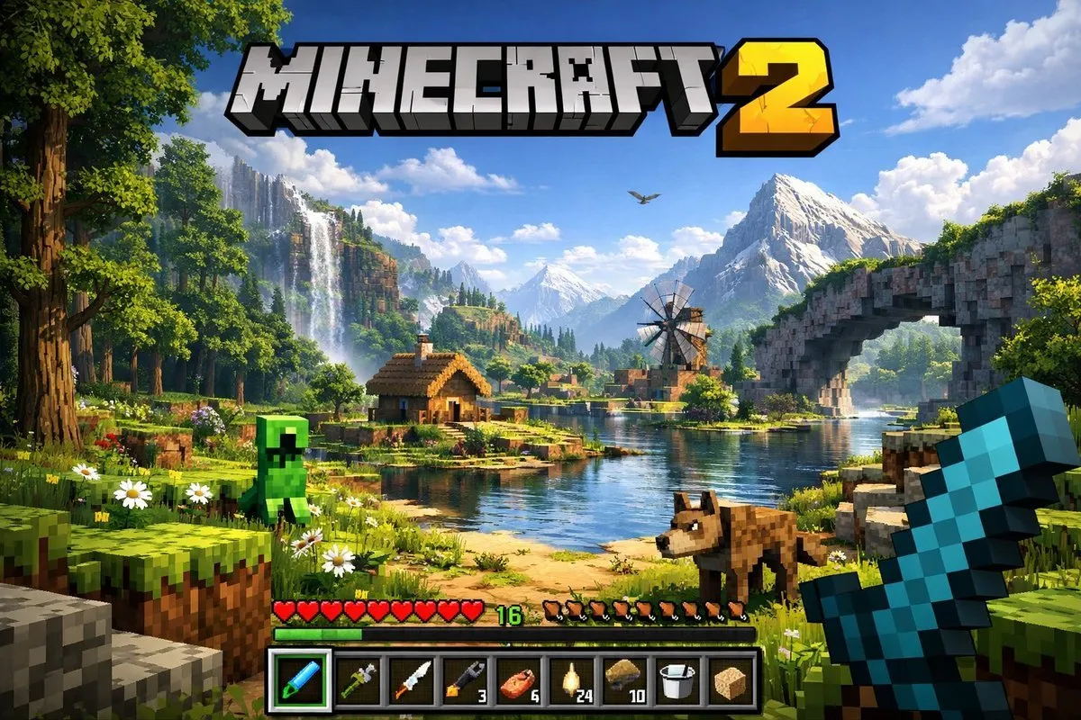 Next-Gen Voxel World Game Screenshot