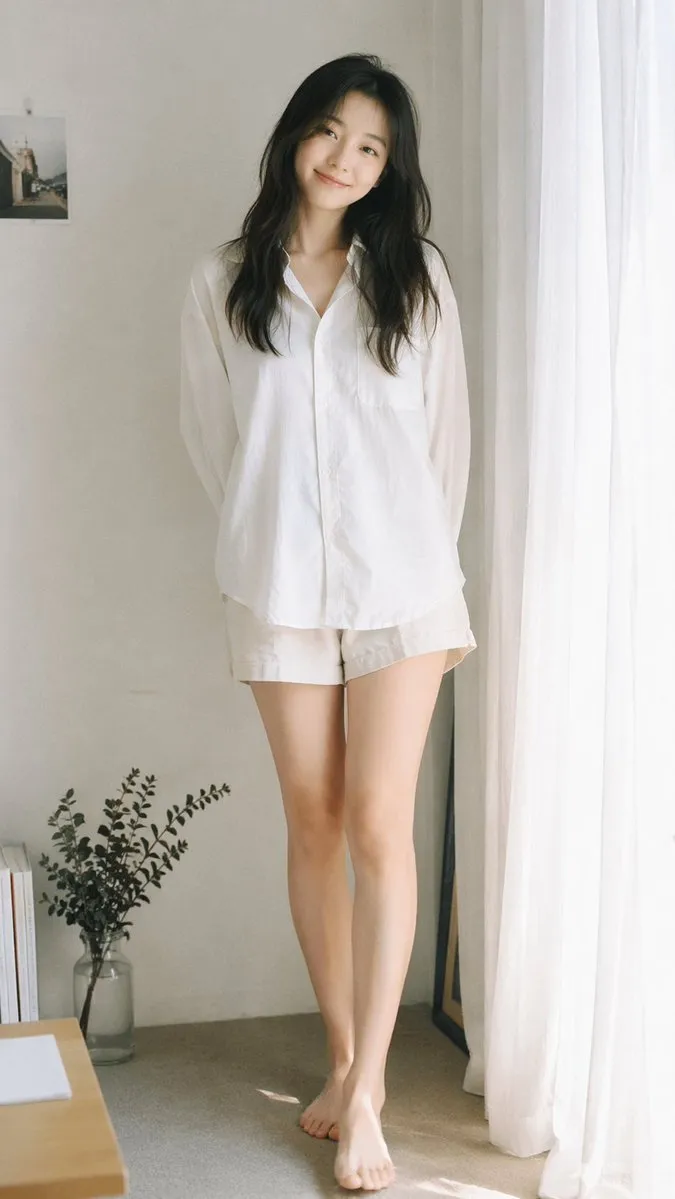 Dreamy 35mm Film Portrait of Asian Woman
