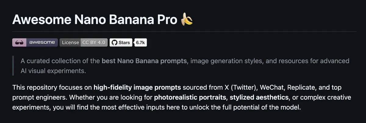 Awesome Google Nano Banana Pro: AI Image Prompts & Image Generation