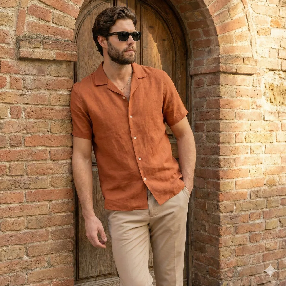 Stylish Man in Linen Shirt & Khaki Pants | Summer Menswear