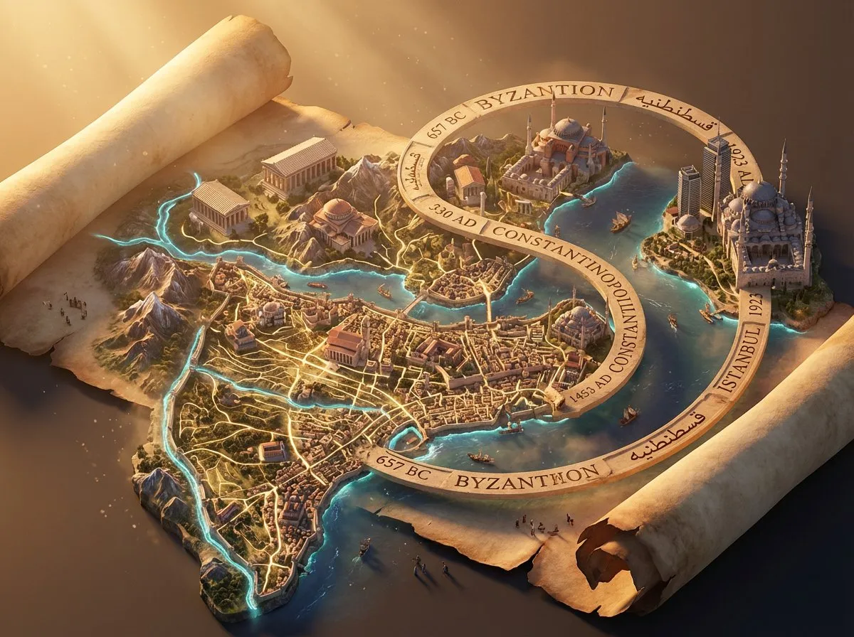 City Evolution: Byzantion, Constantinople, Istanbul Map