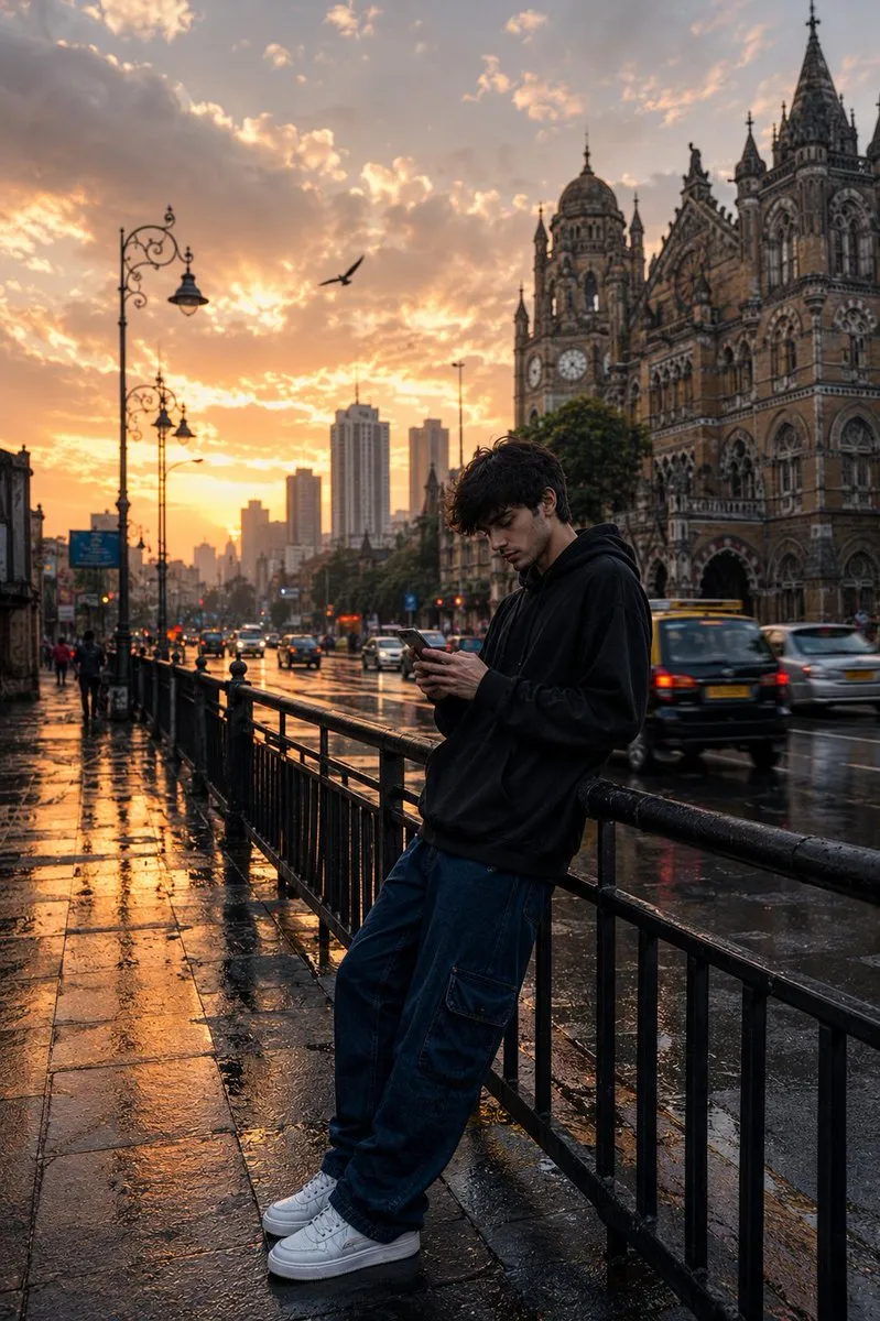 Cinematic and Photorealistic Footwear in Urban Setting