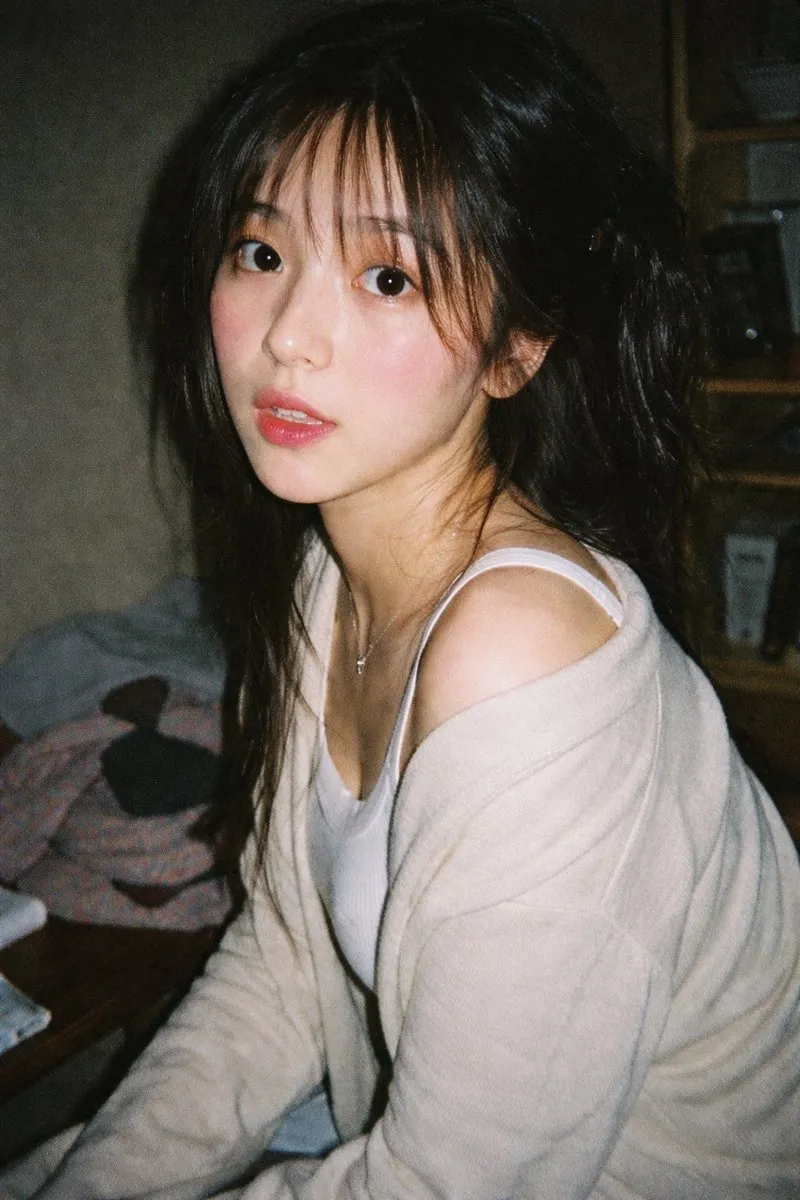 Nostalgic 35mm Film Candid Portrait