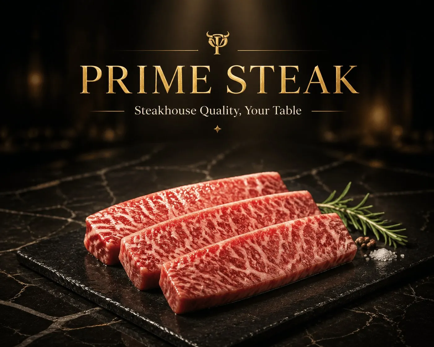 Premium Steakhouse Food Advertisement Poster