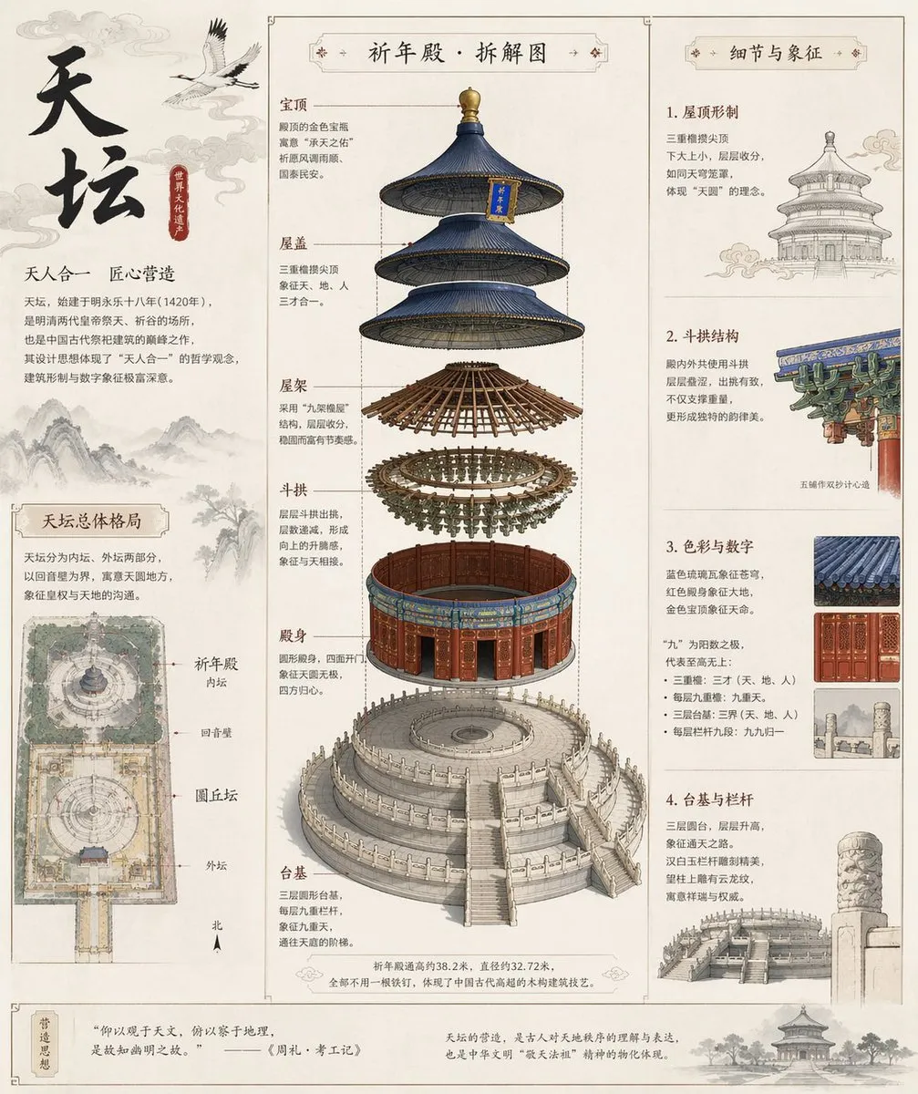 Temple of Heaven Architectural Exploded View